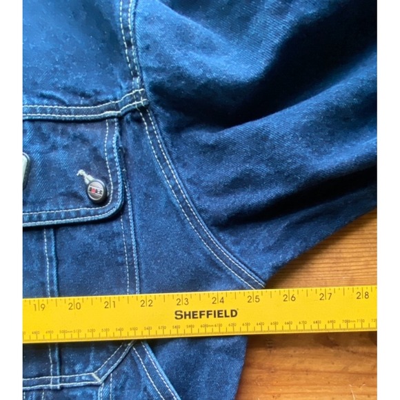 Johnny Blaze Denim Jacket Mens XL Blue Hip Hop y2k Method Man Streetwear Rap - Picture 16 of 16